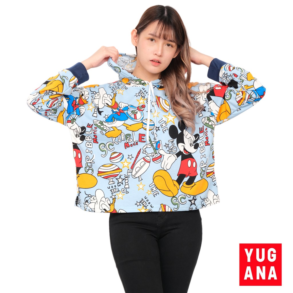 TERRIBERRI - MALYN Sweater Crop Hoodie XXL Jumbo Lengan Panjang Wanita