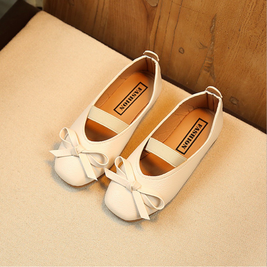 MQ119- Sepatu anak perempuan IMPORT motif pita simple model elegan