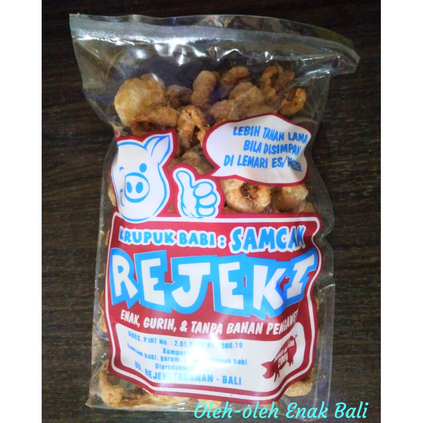 

Krupuk Samcam Kulit Babi Rejeki 200gr ~ kp807