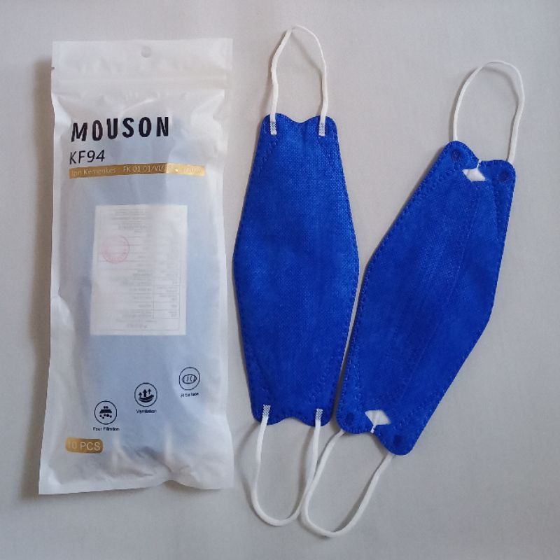 MASKER KF94 MOUSON / MASKER 4 LAPIS (ISI 10 PCS PER BUNGKUS)