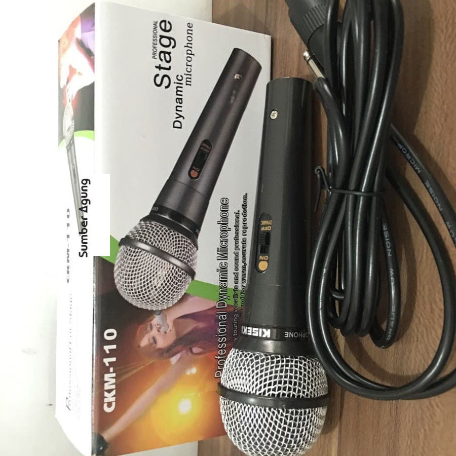 Mik Menyanyi Mic Pidato Pengeras Suara Kiseki CKM110 Dynamic Microphon