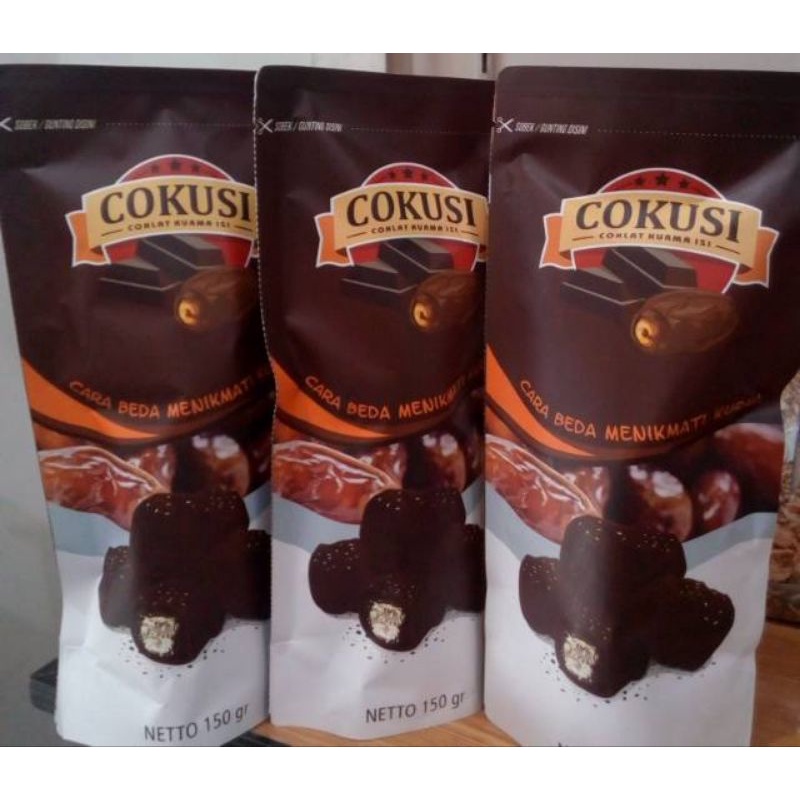 

(100% Halal) COKUSI COKLAT KURMA ISI KEJU