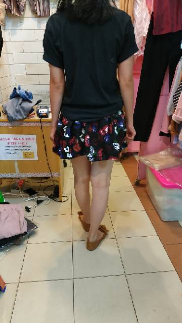 Floral skort/celana rok/rok celana/celana floral/celana pendek