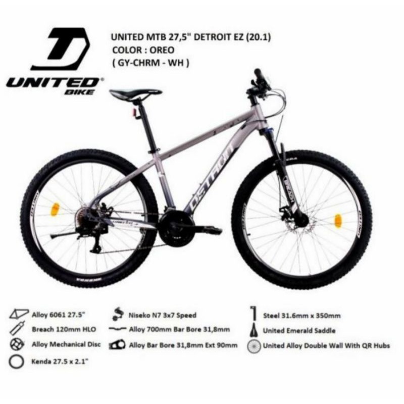 sepeda MTB 27,5 inch DETROIT EZ UNITED