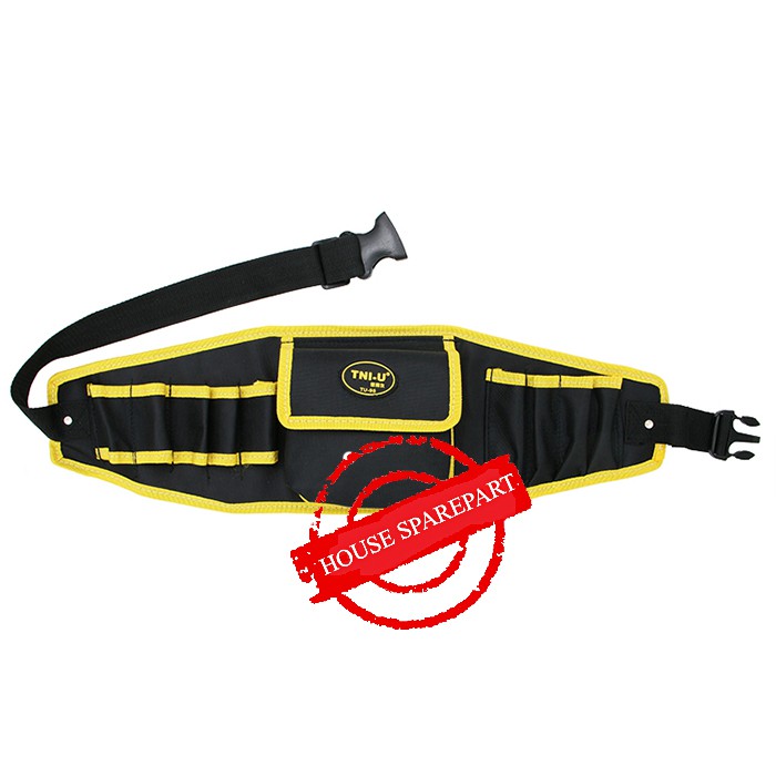 TNI-U TU-95 Synthetic Leather Tool Storage Waist Bag with Strap Tas Perkakas