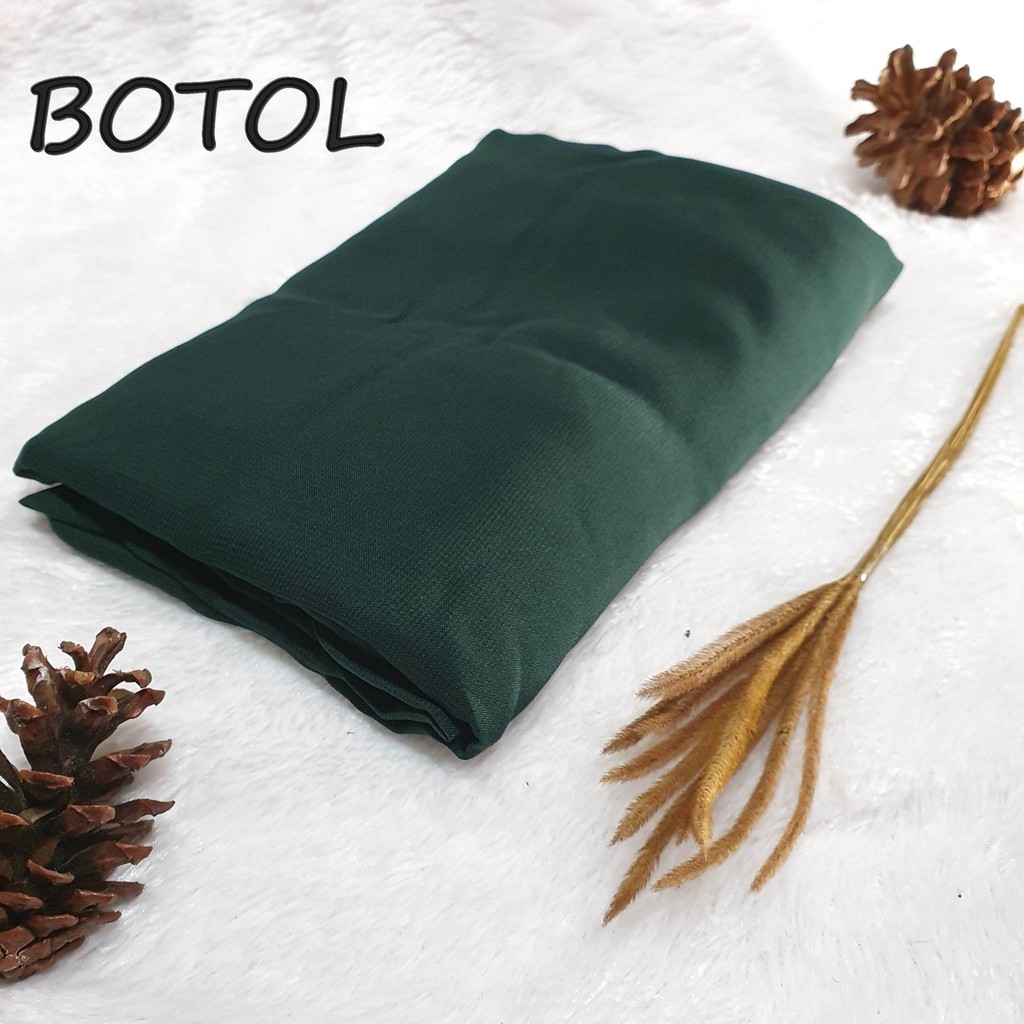 Khimar KAYLA Dua Layer Jumbo Nonped / Fine Katun Hijab Syari-botol