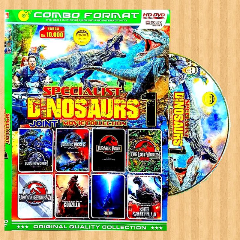 KASET FILM DINOSAURUS 8 JUDUL LENGKAP-KASET FILM KOLEKSI DINOSAURUS - KASET FILM JURASSIC WORLD-FILM