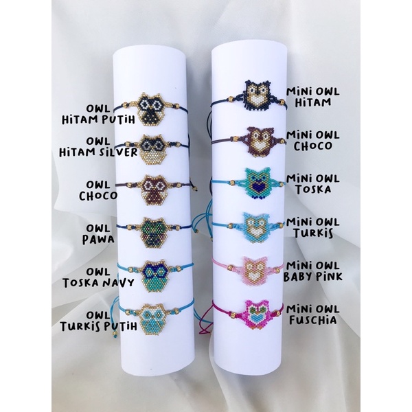 Owl Bracelet - Gelang Tali Manik