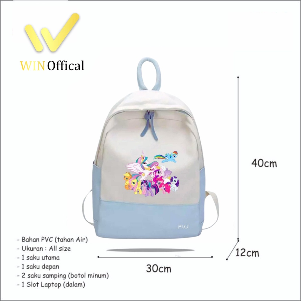 Tas Kuda Pony Anak Perempuan Ransel Anak Sekolah kuda poni win