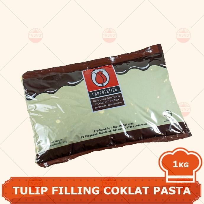 

TULIP FILLING COKLAT PASTA 1KG TERLARIS TERPERCAYA ORIGINAL