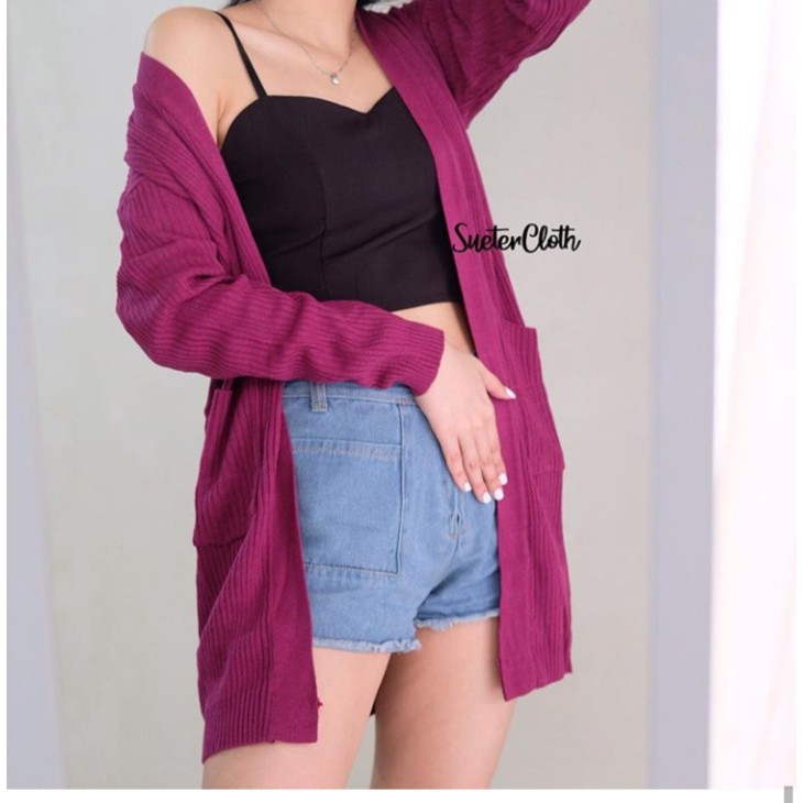 CARDIGAN RAJUT WANITA /LONG CARDIGAN RAJUT KOREA/KARDIGAN RAJUT TERBARU/KARDIGAN RAJUT BELLE