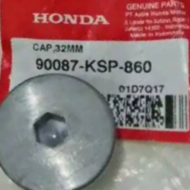 BAUT TUTUP MAGNET MEGAPRO MONOSHOCK BAUD CAP 32 MM 90087KSP860 ORI AHM