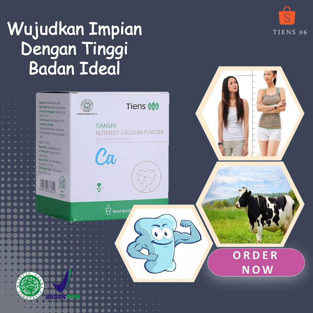 

OBAT PENINGGI BADAN SUSU BUBUK KALSIUM TIENS NUTRIENT HIGH CALCIUM POWDER SUSU OSTEOPOROSIS KALSIUM