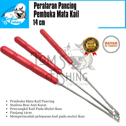 Jual Pembuka Pencungkil Mata Kail Pancing Stainless Besi 14cm Hook ...