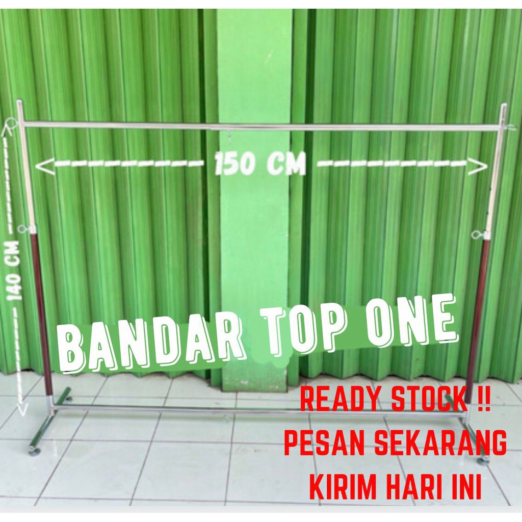 Hanger Gantungan Baju Model Gawangan Tarik / Extend /Gawang Tarik Atas Bawah / Gantungan bajui gawang tarik / Gawang EXTEND /Hanger Gantungan Baju Model Gawangan (150cm) | gawang tarik