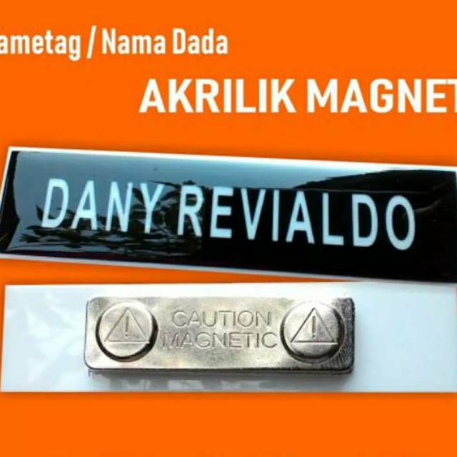 

Nama tag nama dada akrilik peniti / magnet / name tag