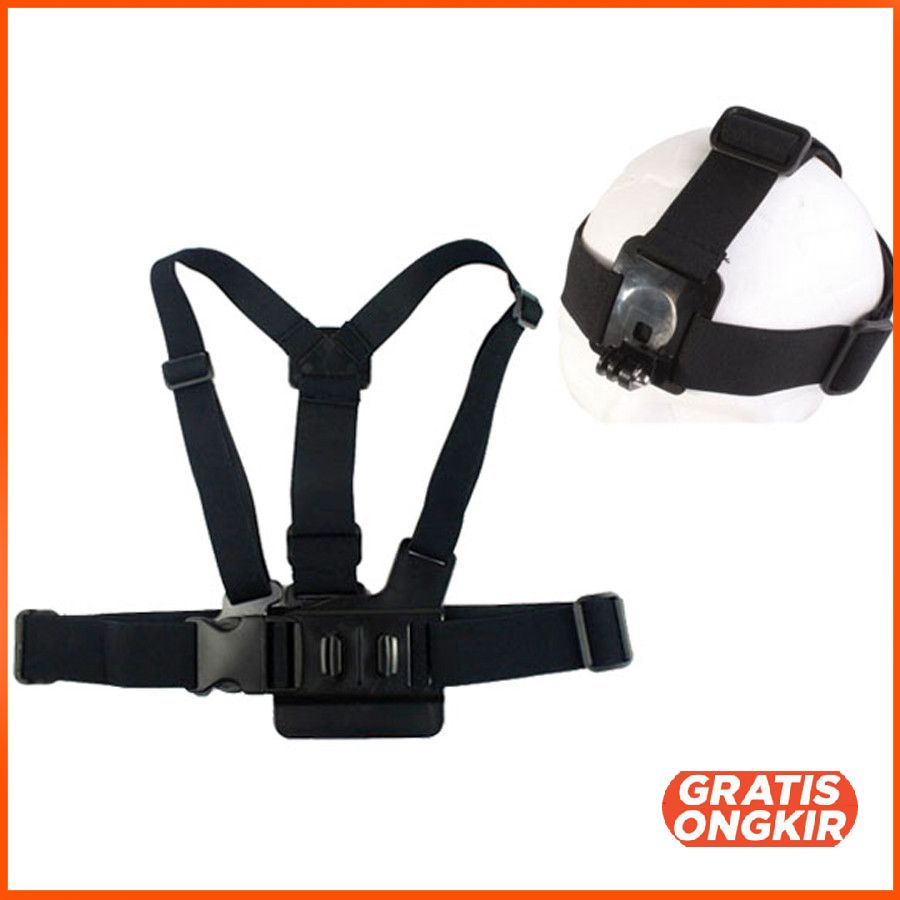 Chest Harness Belt Strap with Head Belt for GoPro &amp; Xiaomi Yi - GP59