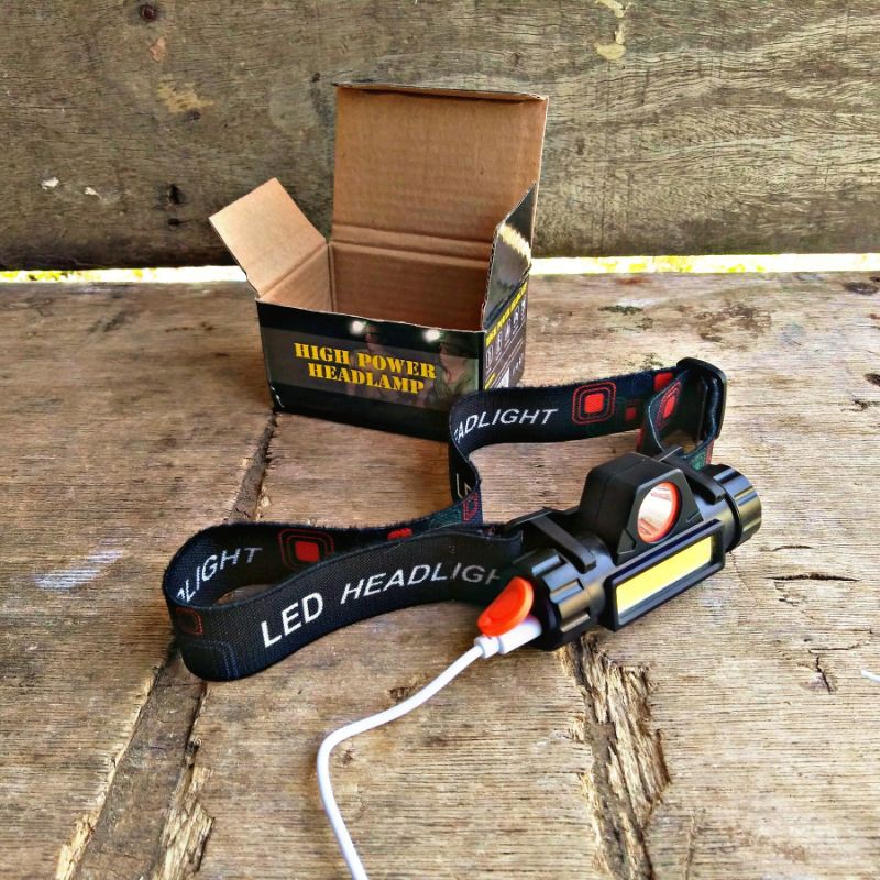 headlamp, lampu COB / bisa untuk lampu emergency bisa COD