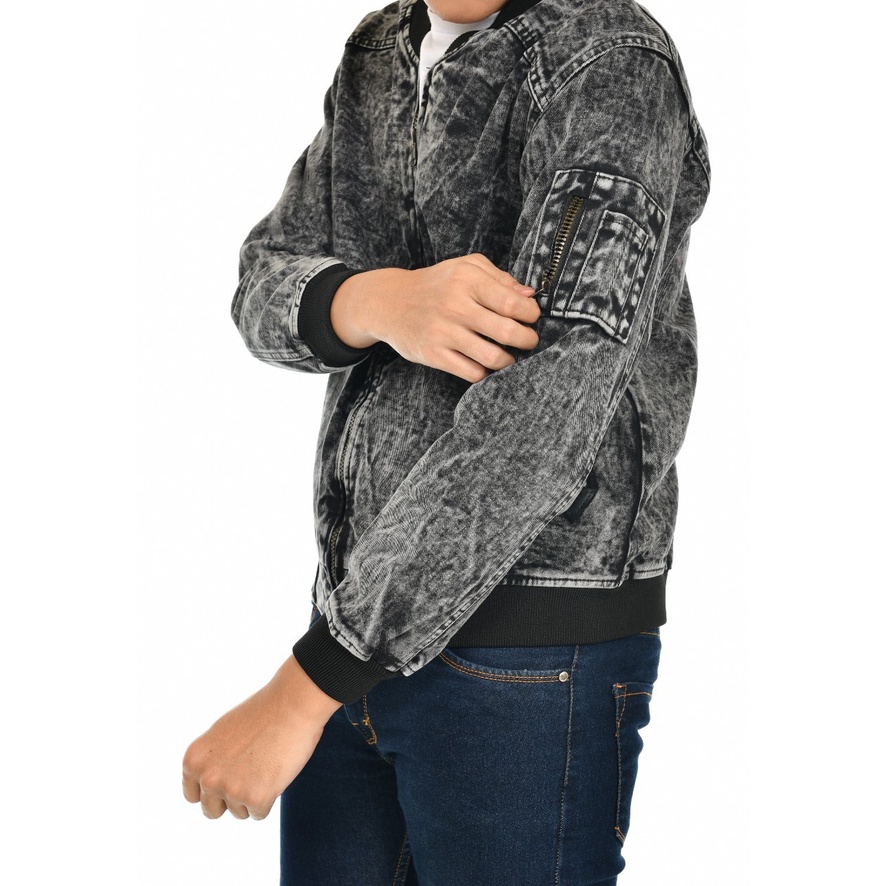 DELAUX STORE JAKET LEVIS / JEANS BOMBER PREMIUM SNOW BLACK / BLACK SANDWASH