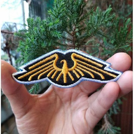 Emblem Patch Bordir Logo Pangkat ARMY USA EGGLE