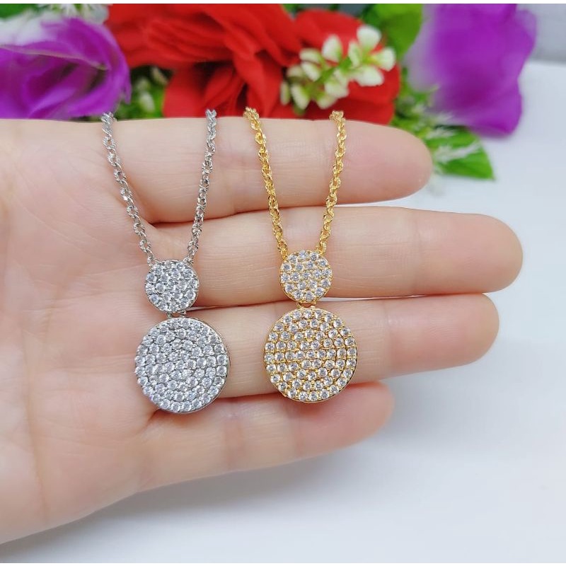 Set Kalung+Liontin Xuping 048.049 Lapis emas 18k