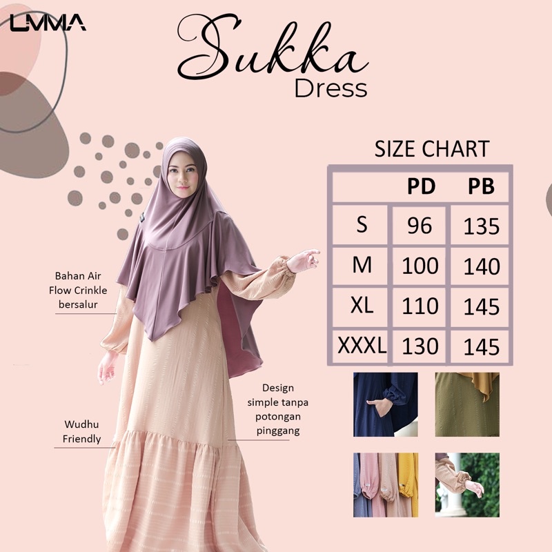 GAMIS SUKKA DAILY CRINKLE UMMA SYARIlp