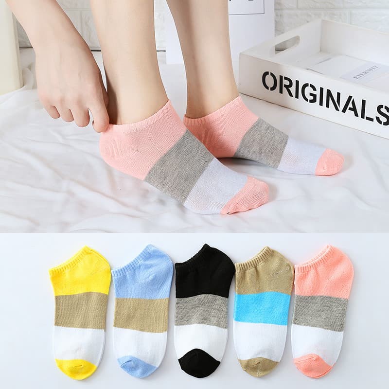 Kaos Kaki Pendek Dewasa Ankle Socks Motif - Kaos Kaki Semata Kaki