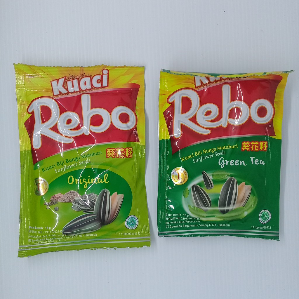 

Kuaci Rebo Green Tea / Original 13 gram