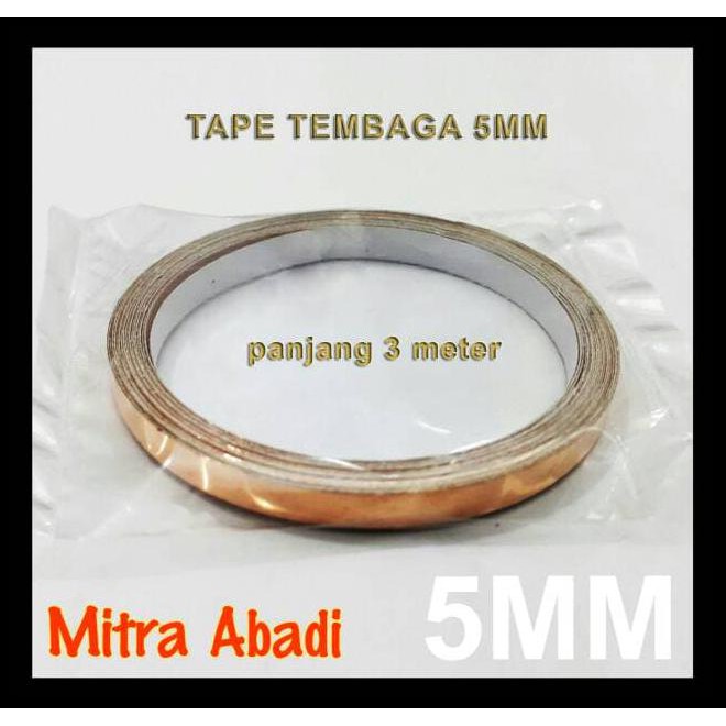 EKSKLUSIF COPPER TAPE/TEMBAGA TAPE 3 METER X 5 MM