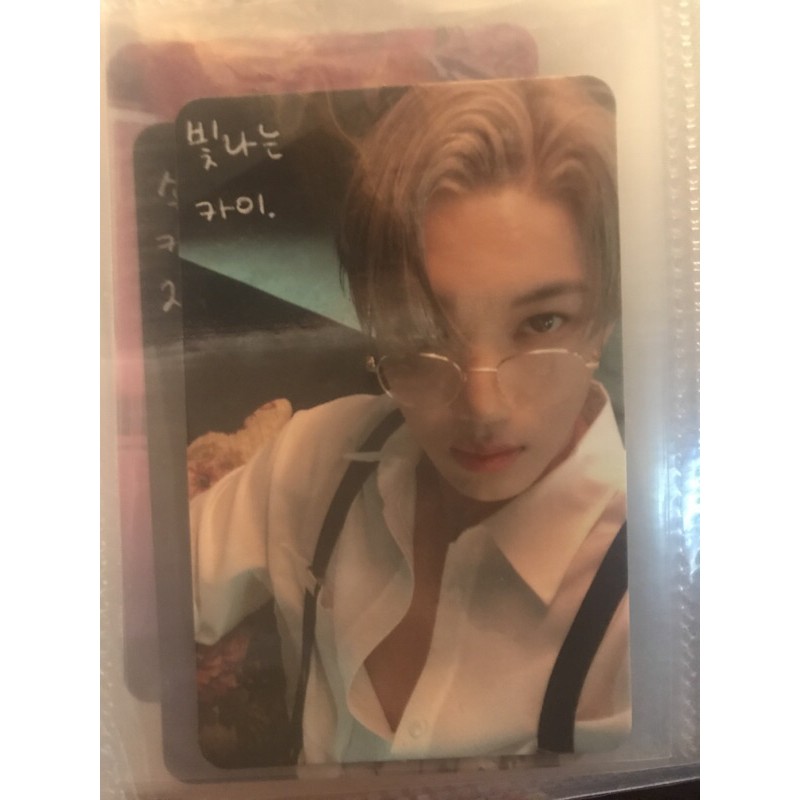 kai mmmh pc flipbook ver / kai mmmh photocard x ver/ kai photocard album solo /pc kai devil