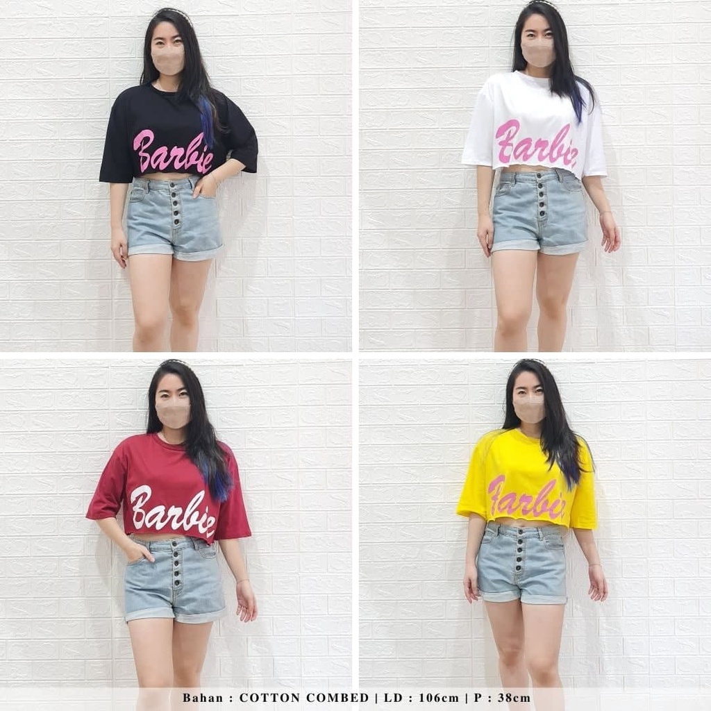 4225 kaos babie crop top