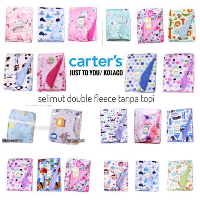 Selimut Bayi Double Flece Selimut Bulu Anak Motif - kado gift Baby Blanket