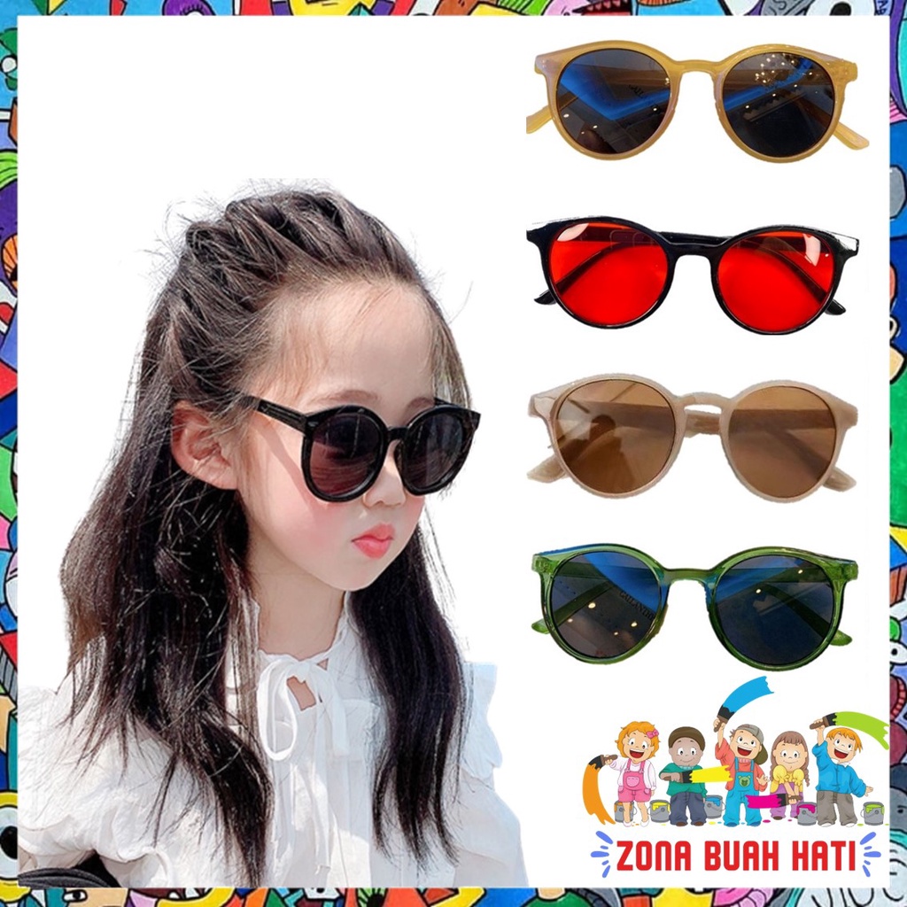 ZBH Kacamata Anak 6682 Unisex Fashion Anak Kaca Mata Hitam High Quality Kids Sunglasses Kaca Mata Murah Import