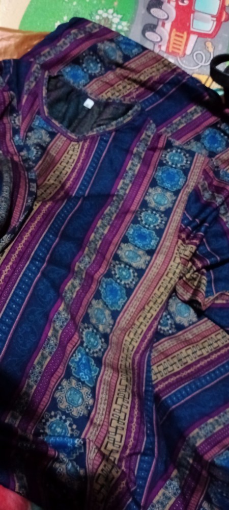 Baju Gamis Jumbo Motif Batik Tunisa Sultan