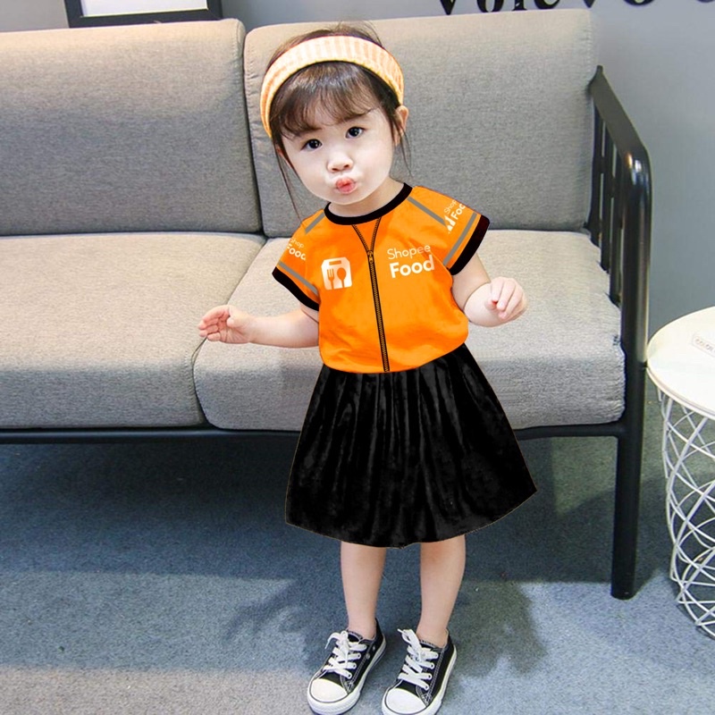 SETELAN ROK ANAK KARAKTER SHOPEE 6-12 BULAN PAKAI ALL SIZE