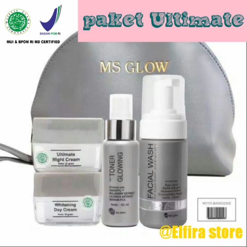 MS Glow Paket Ultimate Flek Original BPOM || MS Glow Flek Hitam ori