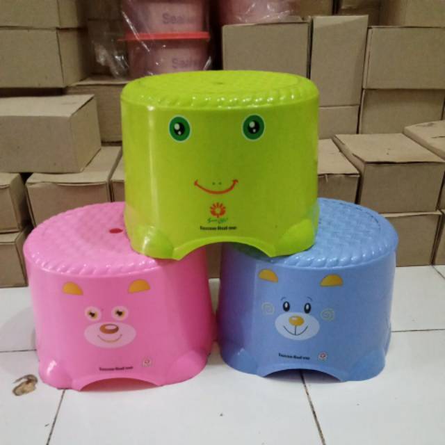 bangku kecil Kursi / bangku jongkok bulat sunlife Japan low stool