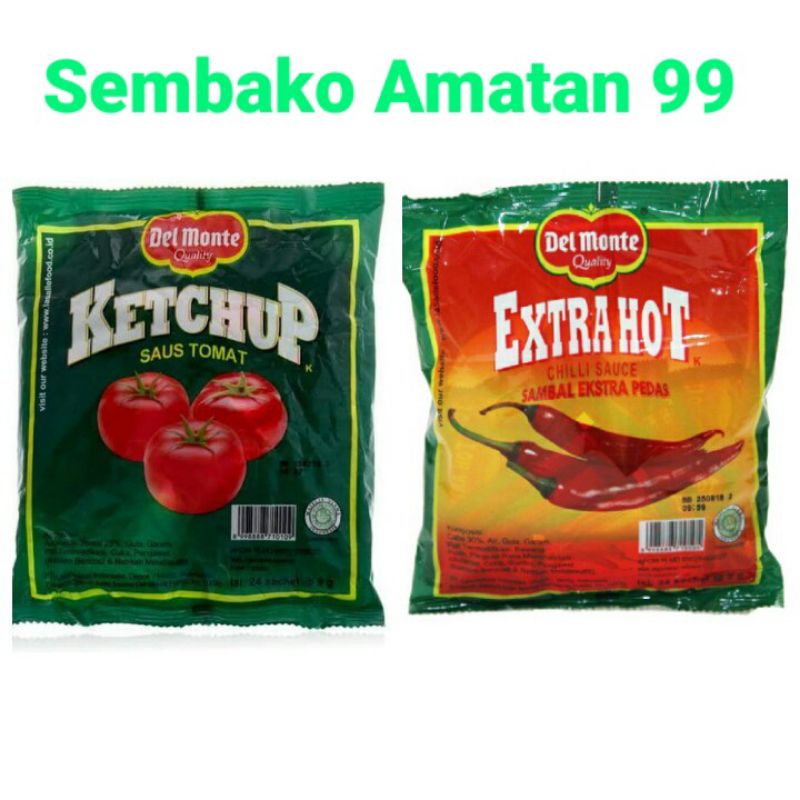 

Delmonte Del Monte Extra Hot Extrahot Saus Sambal isi 24 pcs