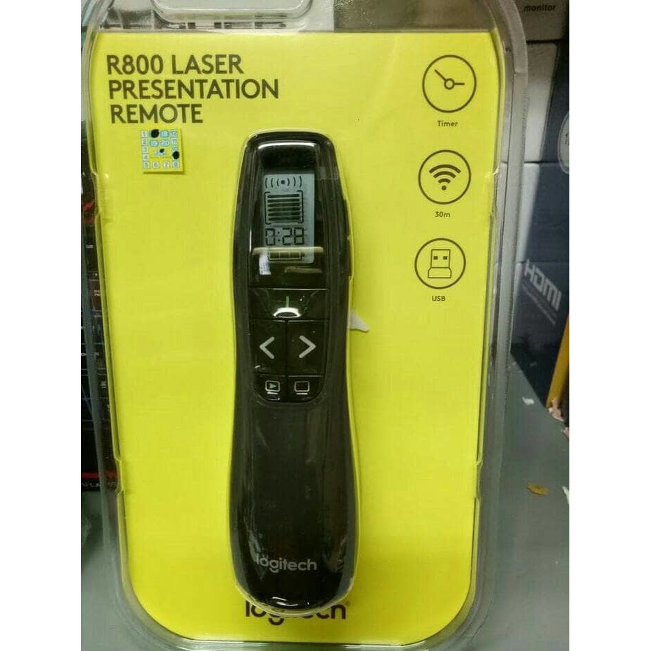 LOGITECH R800 GARANSI RESMI PRESENTER GREEN LASER