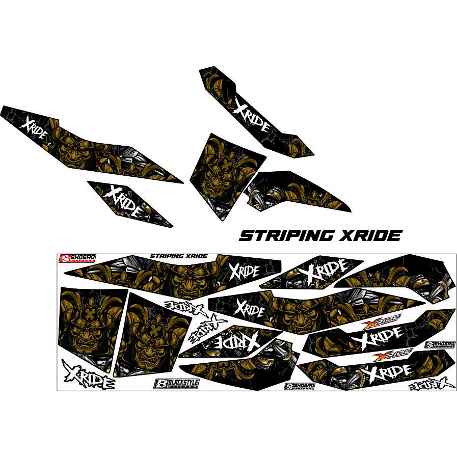 ( COD )STRIPING X RIDE 115 VARIASI  BODY LIS X-RIDE VARIASI / STIKER MOTOR X RIDE OLD 115 - VARIASI 