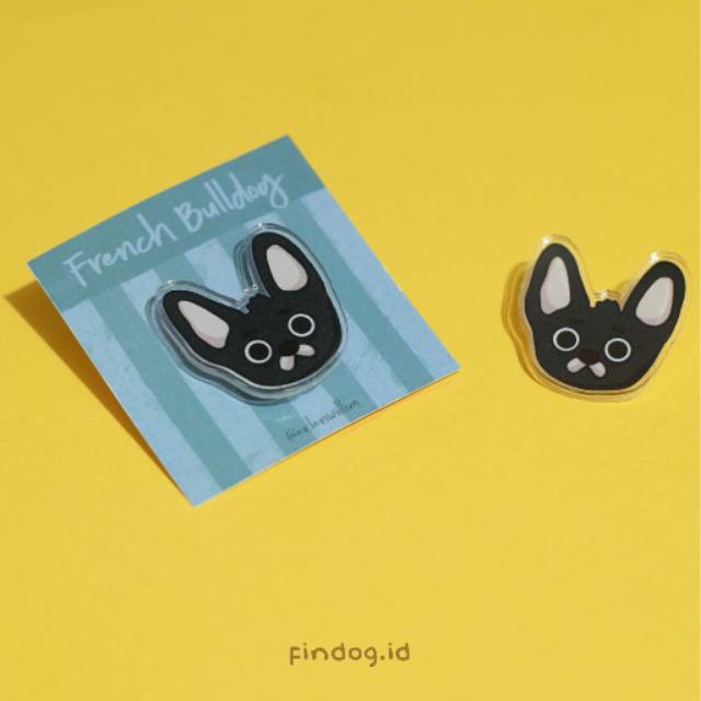 

French Bulldog Akrilik / Acrylic Pin