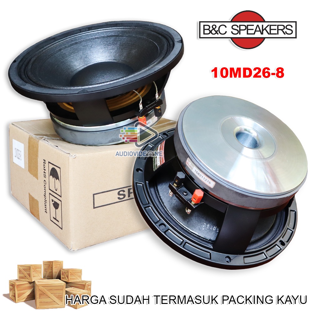 SPEAKER B&C 10 Inch Komponen Speaker BNC 10MD26 Spiker Balap Component Sound System