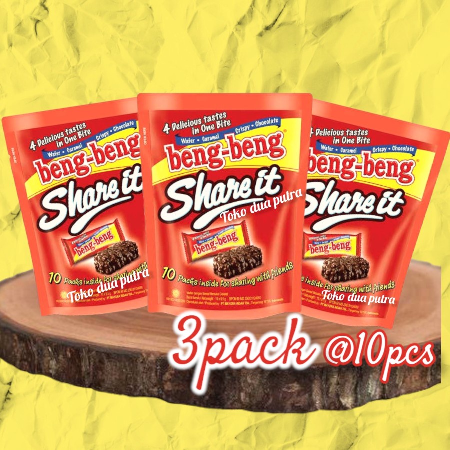 

beng beng share it isi 10 X 3 pouch ( TRIPLE PACK)