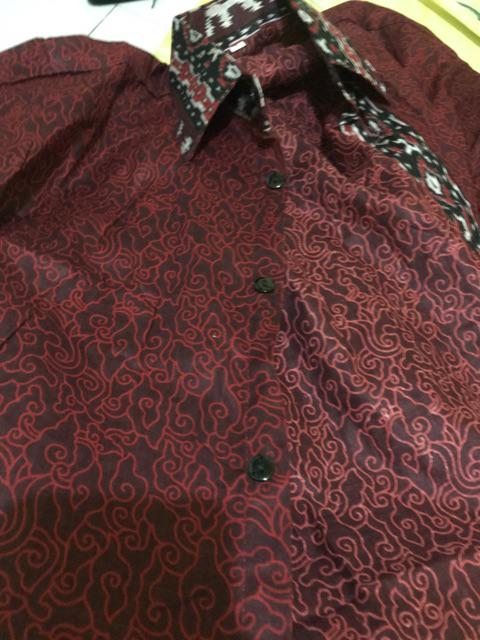 Bswart Batik Hrb026 Kenongo Hem Pendek Padi Pekalongan M L Xl Batik Pria Murah Modern Grosir