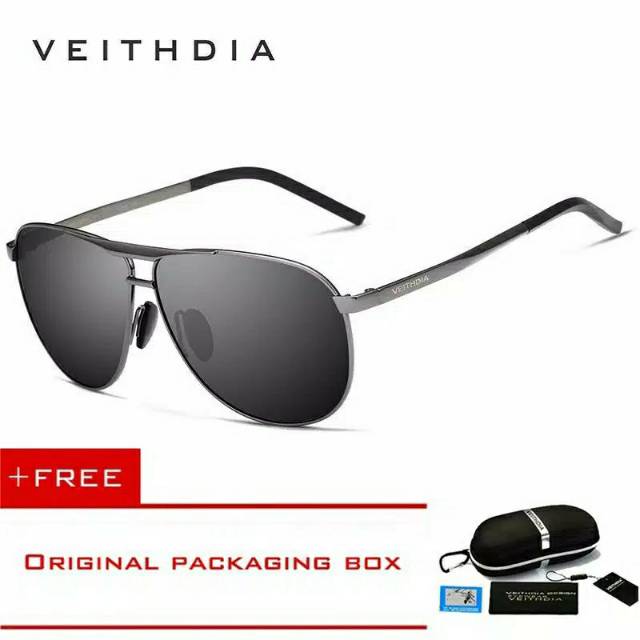 COD VEITHDIA Kacamata Pria Polarized Anti UV400 Elegan