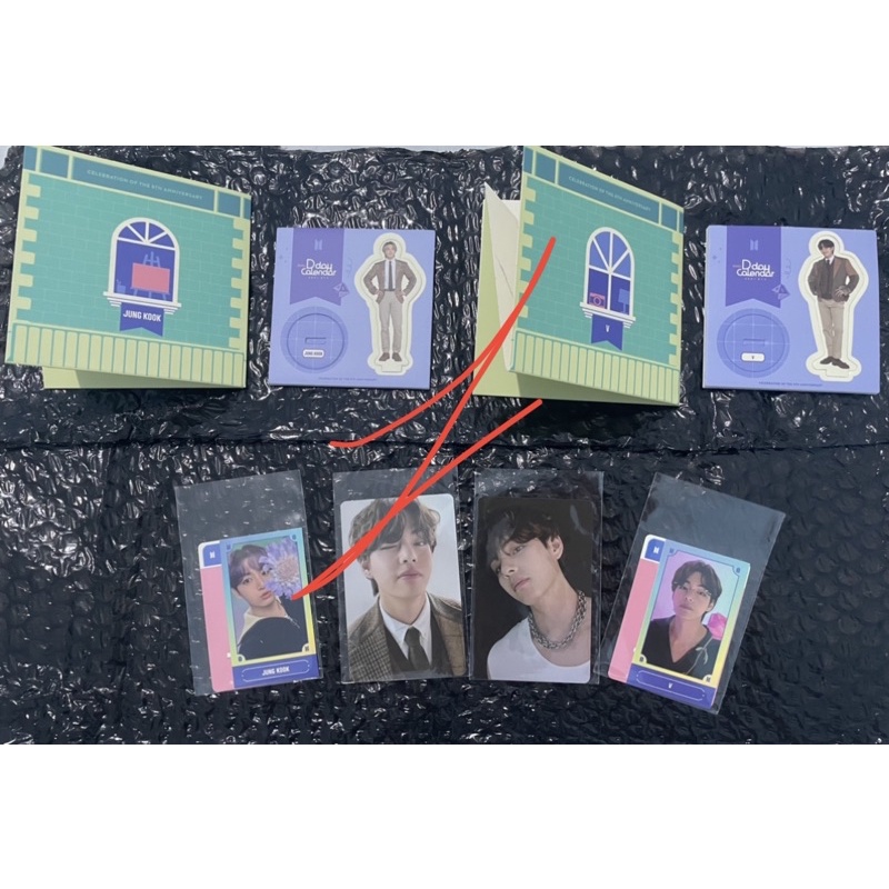 BTS Festa D-Day Calendar 2021 Member Set V Taehyung JK Jungkook