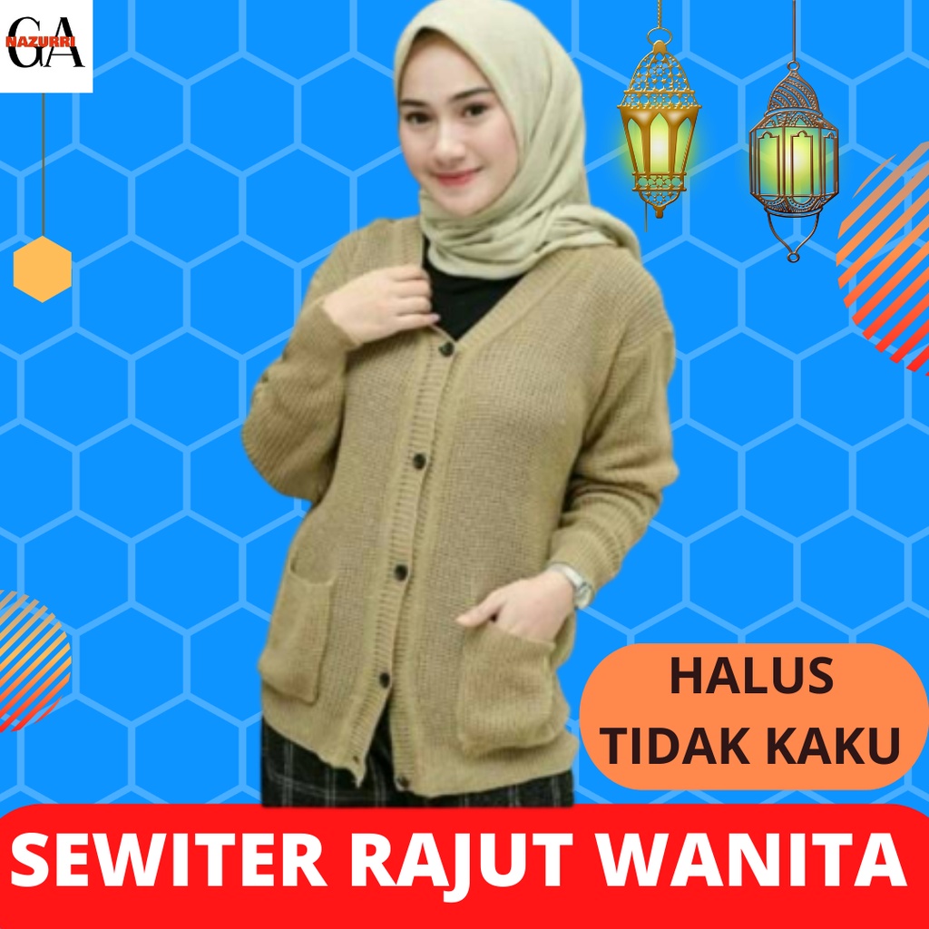 Baju Hangat Rajut Wanita Sweater kwalitas Import Premium Korea Model Kardigan Kekinian Cardigan Suwi