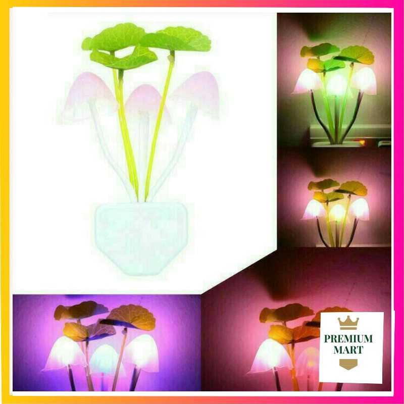 Lampu Tidur Jamur Avatar Mushroom Sensor Cahaya LED Night Lamp [PM]