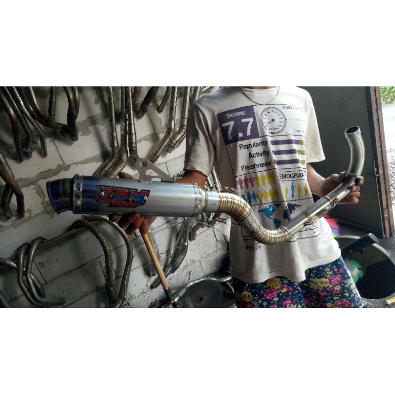 Knalpot Mio Bore Up full sistem original yrm racing