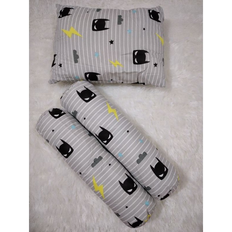 Set Bantal Bayi Anti Benjol dan Peyang / Bantal set Bayi / Bantal Guling Bayi